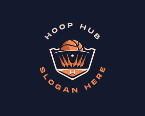 Basketball Crown Competition logo design