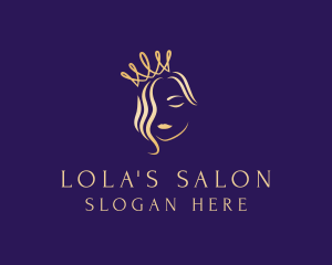 Royal Hair Stylist Salon logo design