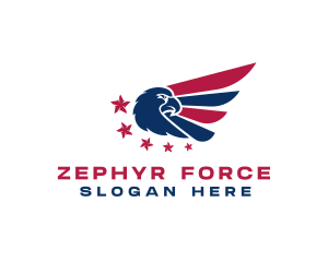 Veteran Eagle Wings logo design