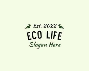 Eco Natural Leaf logo design