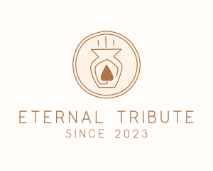 Jar Candle Memorial logo design