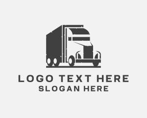 Delivery Freight Truck logo