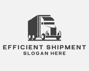 Delivery Freight Truck logo design