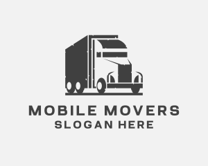 Delivery Freight Truck logo design