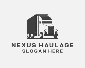 Delivery Freight Truck logo design