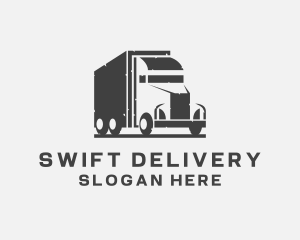 Delivery Freight Truck logo design