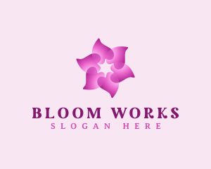 Flower Petal Wellness logo design