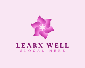 Flower Petal Wellness logo design