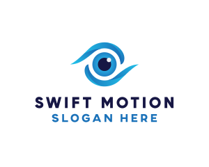 Eye Swoosh Lens logo