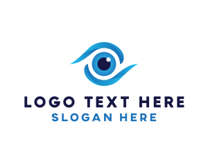 Lens - Eye Swoosh Lens logo design