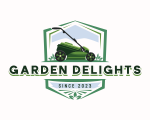 Lawn Mower Gardener logo design