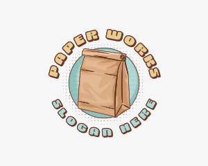 Retro Paper Bag logo design