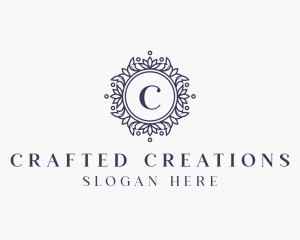 Floral Leaf Ornament logo design