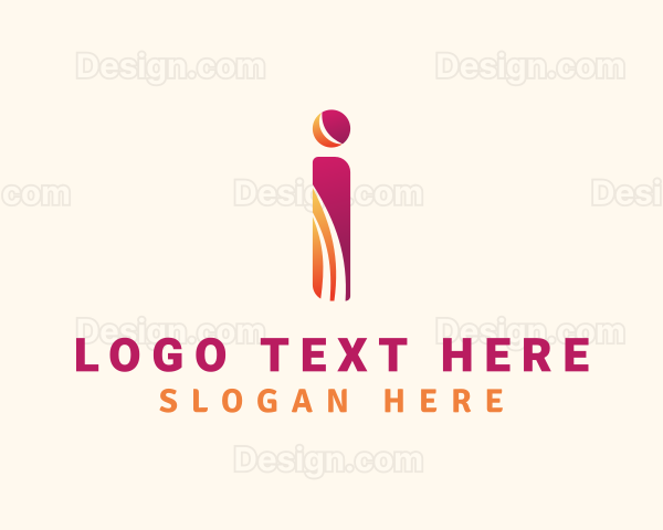 Gradient Designer Letter I Logo