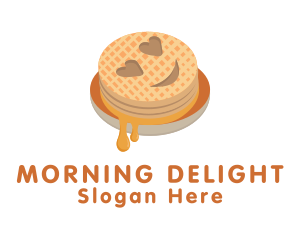 Emoji Waffle Breakfast logo