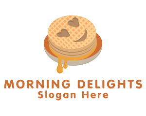 Emoji Waffle Breakfast logo