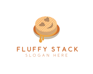 Emoji Waffle Breakfast logo design