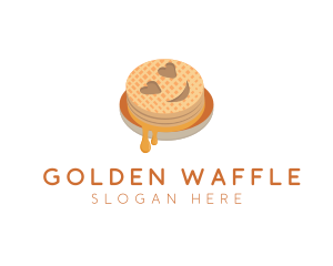 Emoji Waffle Breakfast logo design