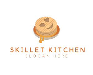 Emoji Waffle Breakfast logo design