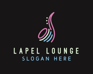 Studio Bar Saxophone logo design