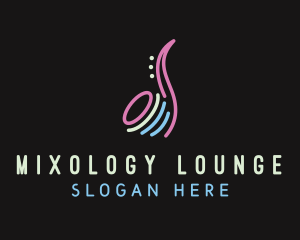 Studio Bar Saxophone logo design