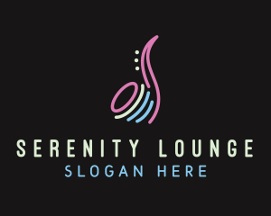 Studio Bar Saxophone logo design