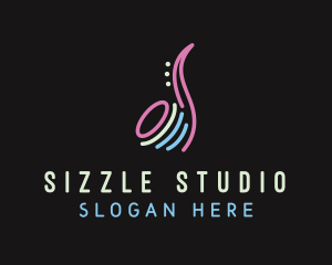 Studio Bar Saxophone logo design