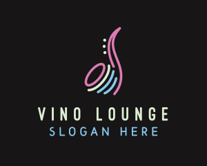 Studio Bar Saxophone logo design