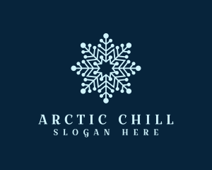 Decorative Ice Snowflake logo