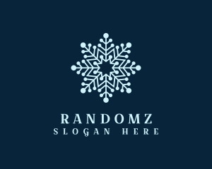 Decorative Ice Snowflake logo
