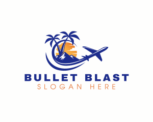 Tropical Airplane Tour logo design