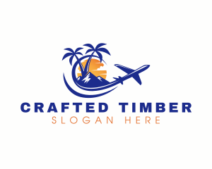 Tropical Airplane Tour logo design