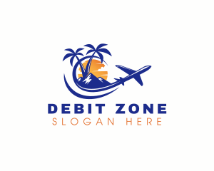 Tropical Airplane Tour logo design