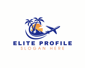 Tropical Airplane Tour logo design