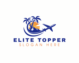 Tropical Airplane Tour logo design