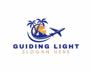 Tropical Airplane Tour logo design