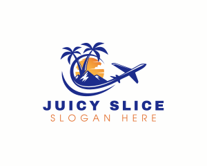 Tropical Airplane Tour logo design