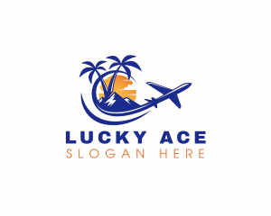 Tropical Airplane Tour logo design