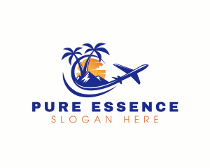 Tropical Airplane Tour logo design