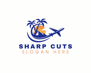 Tropical Airplane Tour logo design