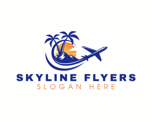 Tropical Airplane Tour logo design