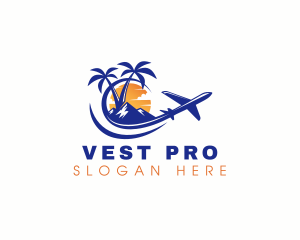 Tropical Airplane Tour logo design