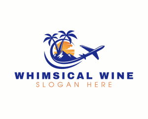 Tropical Airplane Tour logo design