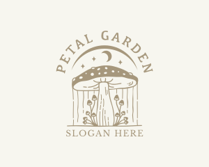 Wellness Herbal Mushroom logo design