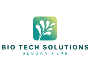 Bio Eco Plant App logo design