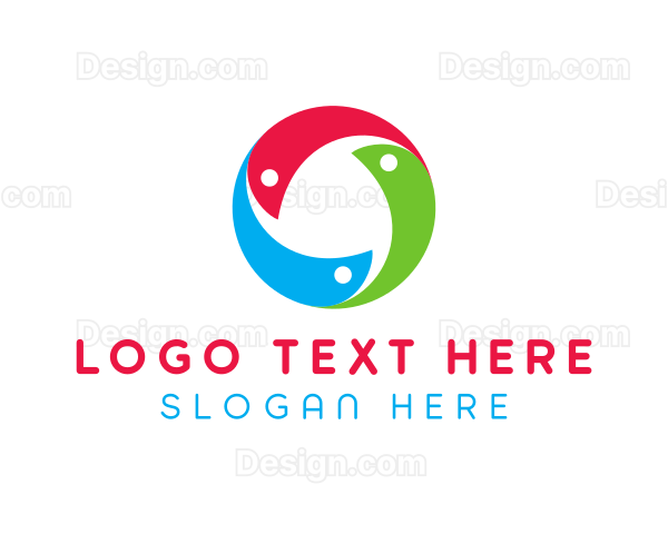 Abstract Multicolor Circle Logo