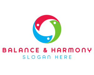 Abstract Multicolor Circle logo design