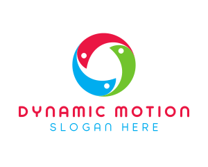 Abstract Multicolor Circle logo design