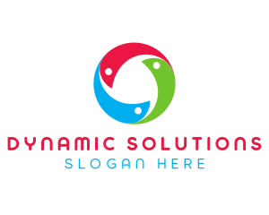 Abstract Multicolor Circle logo design