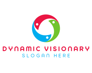 Abstract Multicolor Circle logo design